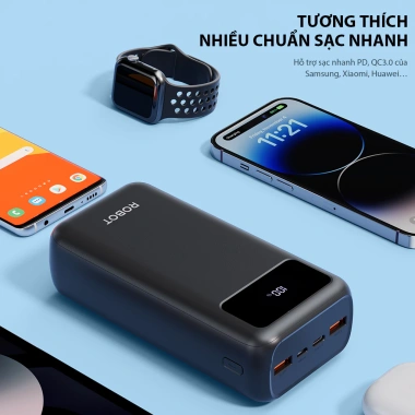 Pin sạc dự phòng RT32 30.000mAh 22.5W ROBOT chính hãng, bảo hành 12 tháng, giá 679.000₫ 2