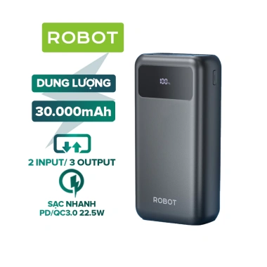 Pin sạc dự phòng RT32 30.000mAh 22.5W ROBOT chính hãng, bảo hành 12 tháng, giá 679.000₫ 9