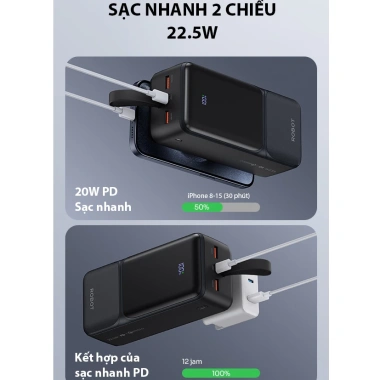 Pin Sạc Dự Phòng RT40 40.000mAh sạc nhanh 22.5W MSDS CE UN38.3 RoHS 769.000 VND 8