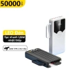 Pin sạc dự phòng trong suốt 50.000mAh nhanh, dung lượng 80.000mAh đa thiết bị, 4 dây, chỉ 169.000₫