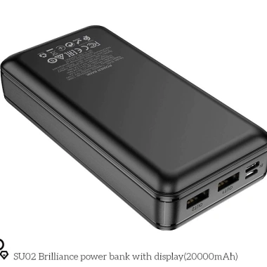 Pin sạc dự phòng trong suốt HOCO 20.000mAh Sạc nhanh đèn LED hỗ trợ nhiều thiết bị dung lượng lớn 8