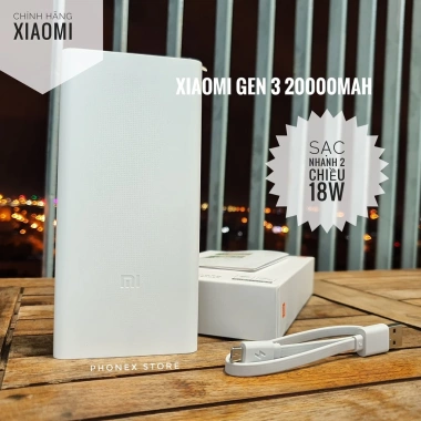Pin sạc dự phòng Xiaomi Gen3 30.000mAh 18W Sạc nhanh, giá ưu đãi 550.000₫