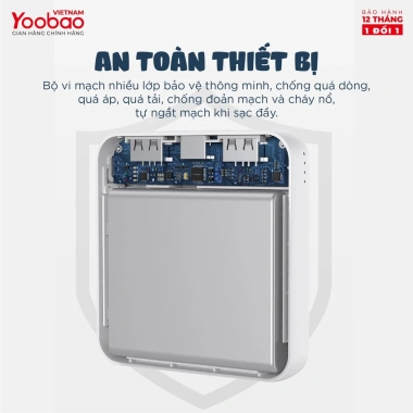 Pin sạc dự phòng Yoobao M4 mini 10.000mAh Li-Polymer 2 đầu vào 2 đầu ra - Giá 290k 8