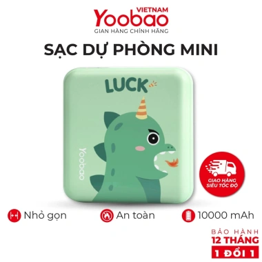 Pin sạc dự phòng Yoobao M4 mini 10.000mAh Li-Polymer 2 đầu vào 2 đầu ra - Giá 290k 10