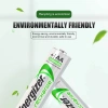 Pin sạc Energizer Ni‑MH USA bộ 4 AA/AAA 2.450mAh‑900mAh kèm sạc 4 khe, dung lượng cao, bền bỉ 5
