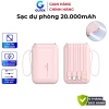 Pin sạc Gutek GT18 20.000mAh sạc nhanh 20W nhỏ gọn kèm dây cho điện thoại - Giá 150k