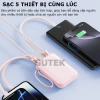 Pin sạc Gutek GT18 20.000mAh sạc nhanh 20W nhỏ gọn kèm dây cho điện thoại - Giá 150k 5