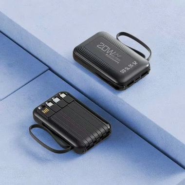 Pin sạc Gutek GT18 20.000mAh sạc nhanh 20W nhỏ gọn kèm dây cho điện thoại - Giá 150k 10