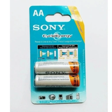 Pin Sony AA (2A) & AAA (3A) Sạc Được – 2 Cục, Sạc Pin 2A/3A USB 3 Khe, 36.000 VND 2