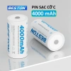 Pin trung sạc Beston 4.000mAh vỉ 2 pin cỡ C cho thiết bị gia đình điện tử - Giá 110.000đ