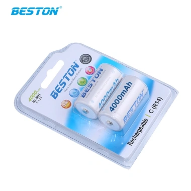 Pin trung sạc Beston 4.000mAh vỉ 2 pin cỡ C cho thiết bị gia đình điện tử - Giá 110.000đ