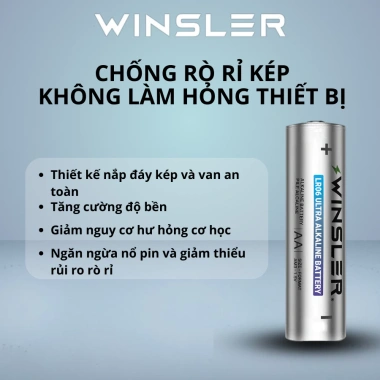 Pin WINSLER AA/AAA 4 viên 1.5V Alkaline – Sức mạnh mạnh, tuổi thọ dài, chỉ 34.000₫ 6