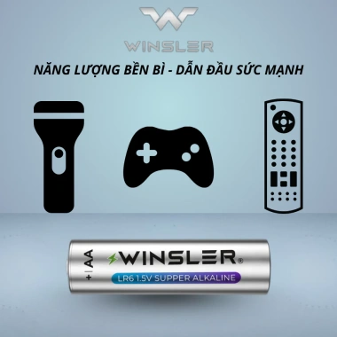 Pin WINSLER AA/AAA 4 viên 1.5V Alkaline – Sức mạnh mạnh, tuổi thọ dài, chỉ 34.000₫ 7