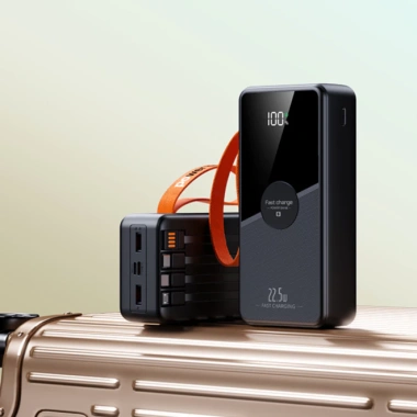 PKMALL Sạc dự phòng 50.000mAh 100W nhanh, tích hợp dây sạc, pin dung lượng lớn SP1 - Giá ưu đãi 175k 7