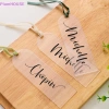 Plumhouse 10 chiếc Thẻ Bookmark Acrylic Trong Suốt DIY Quà Tặng Cá Tính Thẻ Hành Lý 2