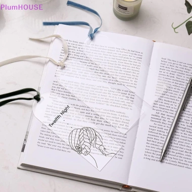 Plumhouse 10 chiếc Thẻ Bookmark Acrylic Trong Suốt DIY Quà Tặng Cá Tính Thẻ Hành Lý 4