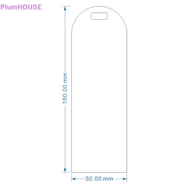 Plumhouse 10 chiếc Thẻ Bookmark Acrylic Trong Suốt DIY Quà Tặng Cá Tính Thẻ Hành Lý 5