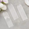 Plumhouse 10 chiếc Thẻ Bookmark Acrylic Trong Suốt DIY Quà Tặng Cá Tính Thẻ Hành Lý 6