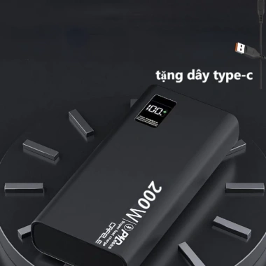 Power Bank 120W 200W PD30W 10.000-50.000mAh Màn Hình LED Tích Hợp - Giá 145.000 VND