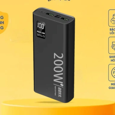Power Bank 120W 200W PD30W 10.000-50.000mAh Màn Hình LED Tích Hợp - Giá 145.000 VND