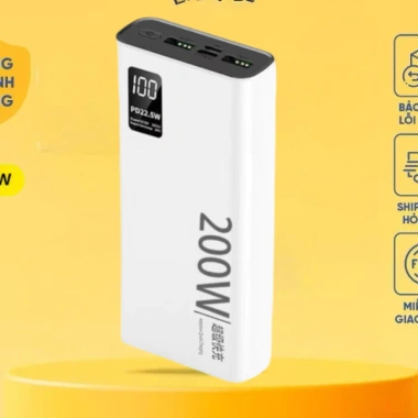 Power Bank 120W 200W PD30W 10.000-50.000mAh Màn Hình LED Tích Hợp - Giá 145.000 VND