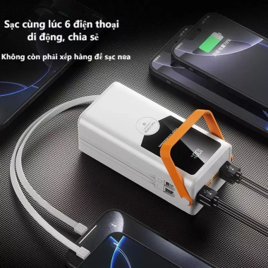 Power Bank 50.000-80.000mAh 120W sạc nhanh, tặng cáp sạc, dây sạc, giá 315.000₫ 4