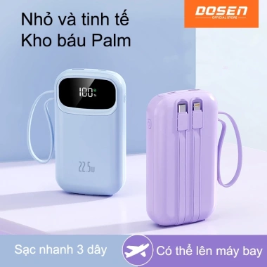 Power Bank Dosen PD 22.5W 2 Đầu, Dây Đôi, LED, 10.000-25.000mAh - 389.800 VND 8