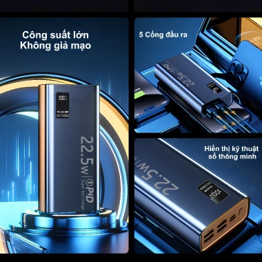Power bank DOSEN PRO K7 10.000-50.000mAh màn hình LED - Sạc nhanh, giá 228.626 VND 4 Power bank DOSEN PRO K7 10.000-50.000mAh màn hình LED - Sạc nhanh, giá 228.626 VND 4
