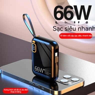 Power Bank Mini PD 66W 20.000mAh – Sạc nhanh hai chiều, kèm cáp, giá 320.168₫ 2