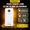Power Cube SDP PISEN QUICK 22.5W 10.000/20.000mAh - Sạc Nhanh PD/QC, 3 Cổng, Nhỏ Gọn, Máy Bay TP-D183