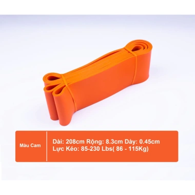 Powerband Dây Tập Kháng Lực Đa Năng Màu Cam Xanh Dương - Tập Toàn Thân 128.000₫