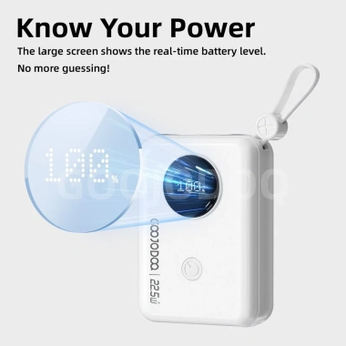 Powerbank Mini GOOJODOQ 10.000mAh Sạc Nhanh Type C Lightning USB - Dung Lượng Lớn, Nhẹ Nhàng, Giá 289.000₫ 6