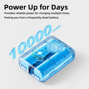 Powerbank Mini GOOJODOQ 10.000mAh Sạc Nhanh Type C Lightning USB - Dung Lượng Lớn, Nhẹ Nhàng, Giá 289.000₫ 9