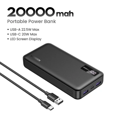 Powerbank Ugreen 20.000mAh PD20W QC18W - Sạc nhanh iPhone, Samsung, Huawei - 450.000₫