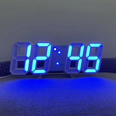 Prime Gear Đồng hồ LED 3D treo tường & để bàn TN828 + Củ sạc - Giá 87.999 VND