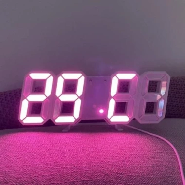 Prime Gear Đồng hồ LED 3D treo tường & để bàn TN828 + Củ sạc - Giá 87.999 VND