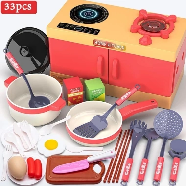 PRT Toys Bộ Đồ Chơi Nấu Ăn Cao Cấp cho Trẻ 4-6 tuổi - Dụng Cụ Nhà Bếp & Bếp Mô Phỏng - Giá 105.000 VNĐ 8