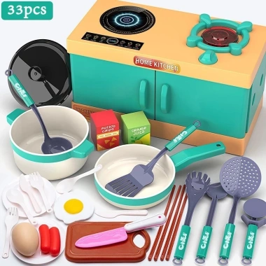 PRT Toys Bộ Đồ Chơi Nấu Ăn Cao Cấp cho Trẻ 4-6 tuổi - Dụng Cụ Nhà Bếp & Bếp Mô Phỏng - Giá 105.000 VNĐ 9
