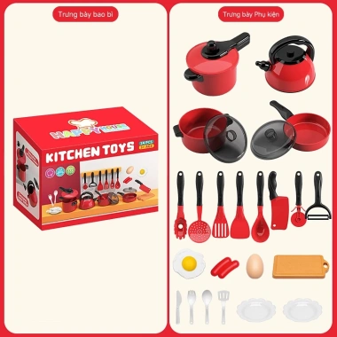 PRT Toys Đồ Chơi Nhà Bếp Trẻ Em 24/61/71/82 - Bếp Mô Phỏng Giá 105.730đ