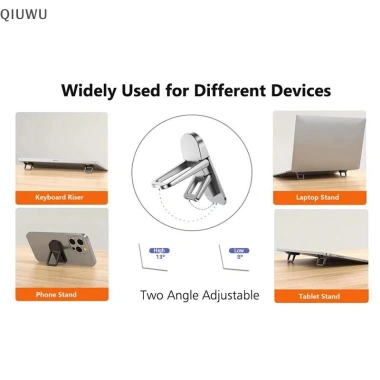 QIUWU 2 Giá Đỡ Laptop Di Động Gập Gọn Nvisible Riser - Làm Mát, Tiết Kiệm 20k