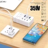 QIUWU EU UK Cắm 6 Cổng 35W USB PD - Sạc Nhanh Đa Dụng cho Văn Phòng, Gia Đình, Trường Học, Du Lịch 2