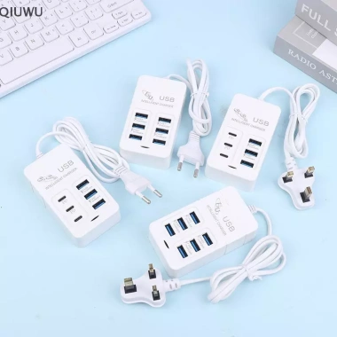 QIUWU EU UK Cắm 6 Cổng 35W USB PD - Sạc Nhanh Đa Dụng cho Văn Phòng, Gia Đình, Trường Học, Du Lịch 5 QIUWU EU UK Cắm 6 Cổng 35W USB PD - Sạc Nhanh Đa Dụng cho Văn Phòng, Gia Đình, Trường Học, Du Lịch 5