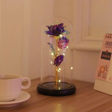 Quà sinh nhật lãng mạn: Đèn LED hoa hồng trong kính Century - Giá ưu đãi 88.900₫