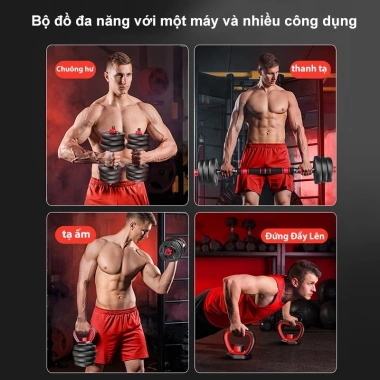 Quả tạ đa năng 10-40kg điều chỉnh trọng lượng - Bộ tạ tay, tạ đẩy, giá ưu đãi 209.000 VND