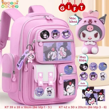 Quà tặng Balo tiểu học lớp 1-6 thiết kế hiện đại, phom cứng, chống gù, chống nước - Giá ưu đãi 219k 2