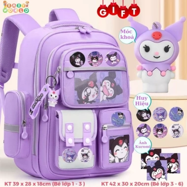 Quà tặng Balo tiểu học lớp 1-6 thiết kế hiện đại, phom cứng, chống gù, chống nước - Giá ưu đãi 219k 3
