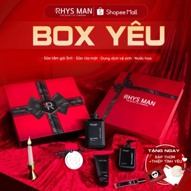 Quà Tặng Valentine RHYS MAN: 3in1 Sữa Tắm Gội 350ml, Dung Dịch 120ml, Sữa Rửa Mặt 100ml, Nước Hoa 10ml - 659.000₫
