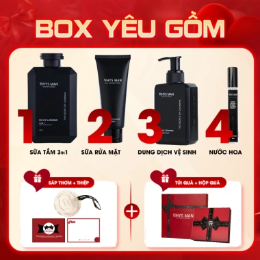 Quà Tặng Valentine RHYS MAN: 3in1 Sữa Tắm Gội 350ml, Dung Dịch 120ml, Sữa Rửa Mặt 100ml, Nước Hoa 10ml - 659.000₫ 2