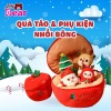 Quả Táo Giáng Sinh Nhồi Bông 2 trong 1 – Ông Noel, Tuần Lộc, Cây Thông, Gấu Bông, Người Tuyết