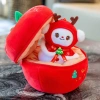 Quả Táo Giáng Sinh Nhồi Bông 2 trong 1 – Ông Noel, Tuần Lộc, Cây Thông, Gấu Bông, Người Tuyết 3